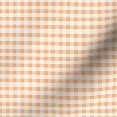 gingham peach mini