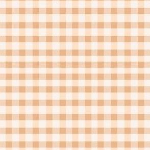 gingham peach mini