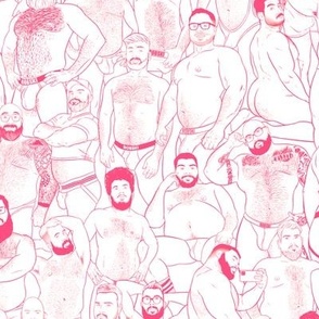 underwear party - pink lines