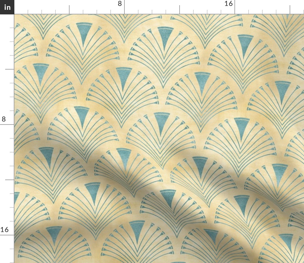 Golden Art Deco pattern