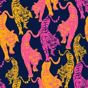 Year of the Tiger - Hot Pink/Vibrant Yellow - 12 inch