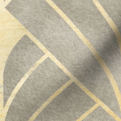 Beige gold Art Deco pattern