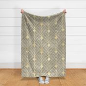 Beige gold Art Deco pattern