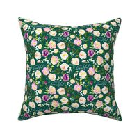 6" Repeat You Are Beautiful Floral Quote Pattern | Emerald Green MK001