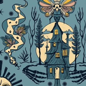 Whimsical Spooky Gothic Wallpaper