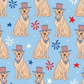 USA July 4th Golden Retriever Patriotic Gender Neutral - small scale