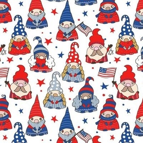 Patriotic Independence Day Gnomes 4th Fourth July USA gender neutral - small scale
