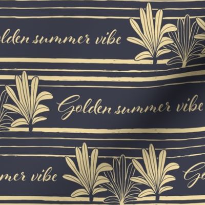 (small scale) summer stripes and palms with typography 