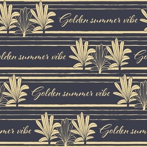 (small scale) summer stripes and palms with typography 