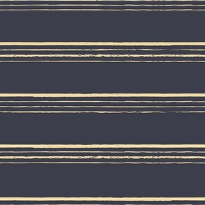 (small scale) golden yellow hand drawn stripes on dark grey