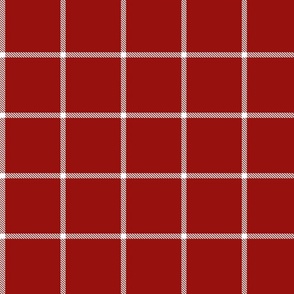 buffalo grid dark red reversed