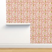 Oculus Mid Century Modern Geometric Blush Pink Regular Scale