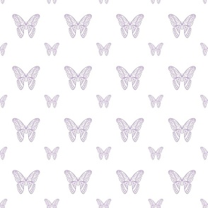 Purple Butterflies 20x20 Pattern