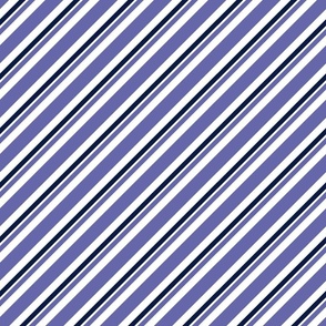 220. Stripes very peri & midnight blue