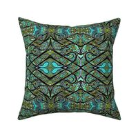 The Paisley Invasion (in aqua and black) 