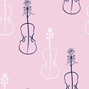 Grateful Violin-Pink