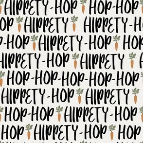 Large // Easter Hip Hop Typography - Hippety Hop Lettering - Easter Carrot