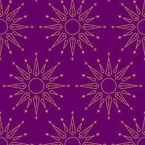 Spiky Sun on Purple