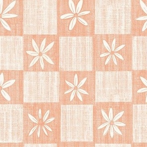 Daisy Checkers- Coral Sands Medium - Hufton Studio