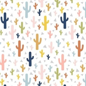 cacti cactus geometric - my fave rainbow earthy tones