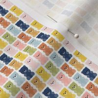 gummy bears - my fave rainbow earthy tones