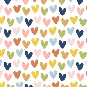 hearts LG - my fave rainbow earthy tones