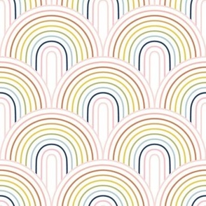 rainbow scallops thin - my fave rainbow earthy tones