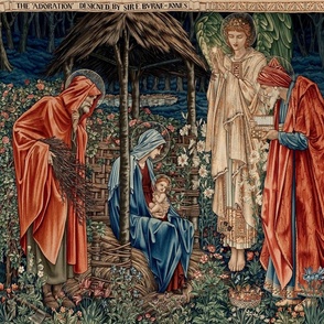 THE ADORATION OF THE MAGI TAPESTRY 26"x18"