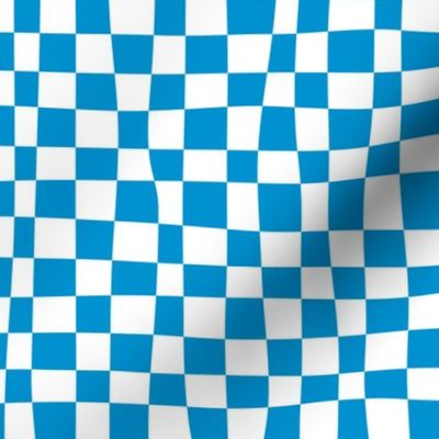 wonky checkerboard (blue)