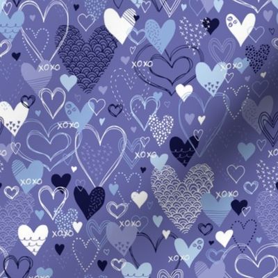 Hearts & Kisses (Periwinkle)