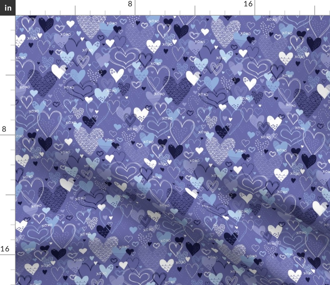 Hearts & Kisses (Periwinkle)