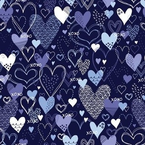 Hearts & Kisses (Periwinkle)