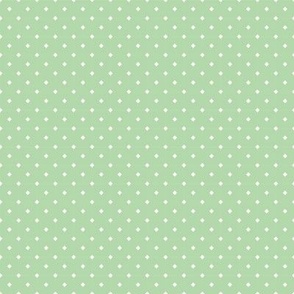 Diamond Dot Cream on Green Mini