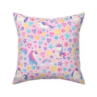 unicorn diamond pink linen