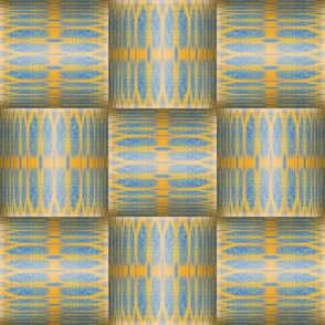 Woven Ribbons - Blue and Orange