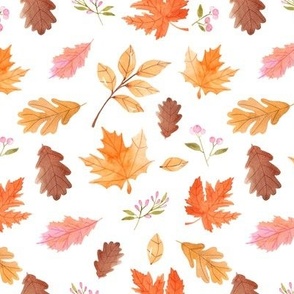 Autumn Leaves Watercolor