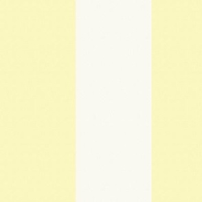 3" Stripes - Pale Pastel Yellow & White 