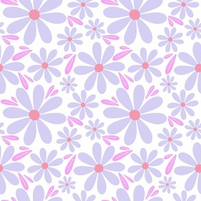 Whimsical Wildflowers - Lilac + Pink