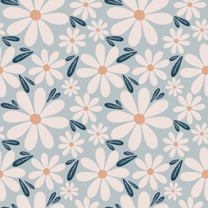 Whimsical Wildflowers - Powder Blue