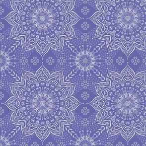 Elegant Purple Boho Mandala Pattern