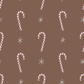 Candy Cane Sparkles, Cocoa Brown