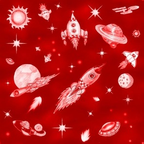 SPACE RED monochromatic