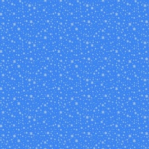Light blue with white snowflake canvas print