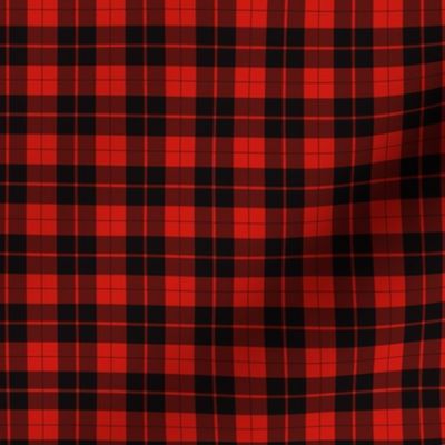 Modern Scottish red and black tartan plaid pattern 