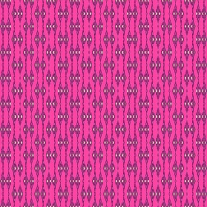 Spring fine diamond geometric blender - midnight blue on hot pink - very small