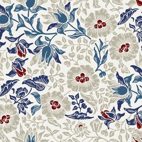 MALLOW IN CHINA BERRY - WILLIAM MORRIS AND KATE FAULKNER