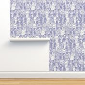 owls NC periwinkle blue