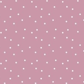 Purple  polka dots - small scale- spot, dot, mauve, muted, blender micro