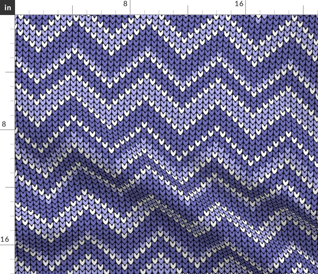 Chevron retro knit very peri periwinkle MCM