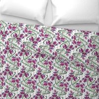 Thistle floral stripe